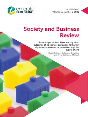 cover image of Society and Business Review, Volume 15, Number 2